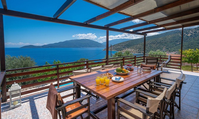 Agia Efimia Villa | 6 bedroom Villa Kandia with private pool and stunning sea views