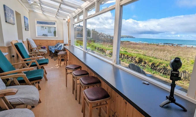 Trevone House | 60metres from the sea, one of the best located houses in Trevone. Huge sea views