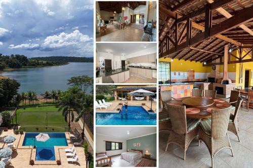 Ibiraci House | 7 QUARTOS, sendo 6 SUÍTES, PISCINA AQUECIDA borda infinita na REPRESA de DELFINÓPOLIS