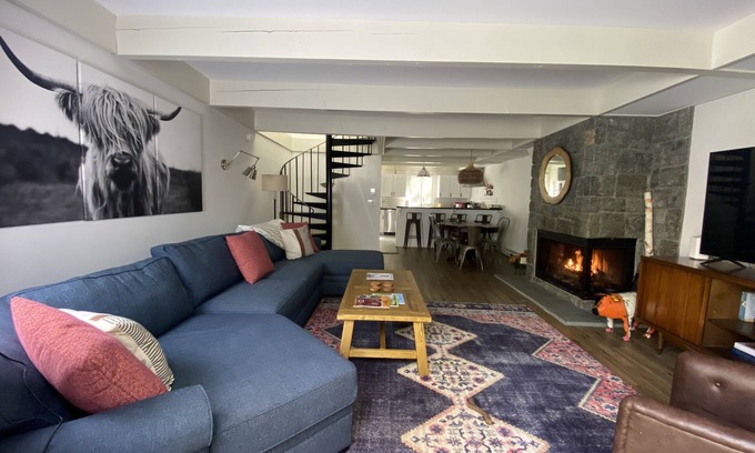 Stratton Mountain Condo | 8 Guest 3BR, 2 BA Stratton Condo with Fireplace and forest views.