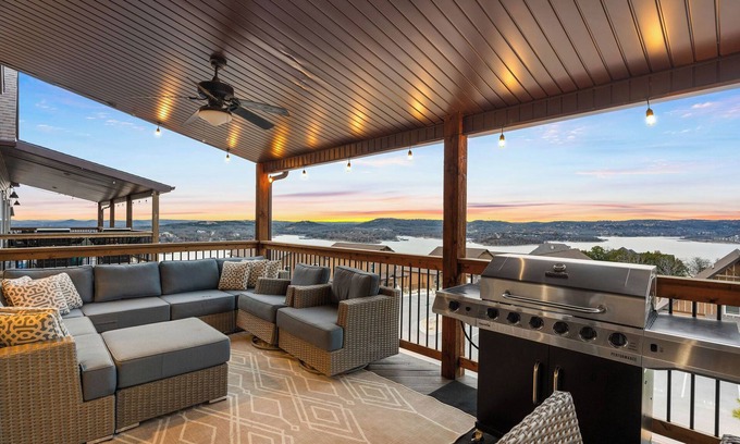 Kimberling City House | 9BR Family Getaway | Game Room, Theater & Big Decks