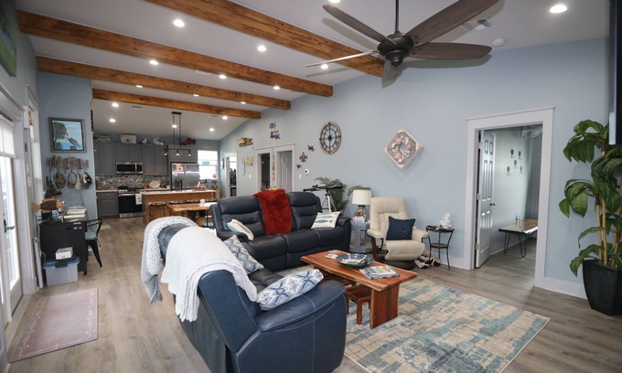 Grand Isle House | A-Bear's in Grand Isle, LA: Spacious 3BR camp with waterfront views and boat access.