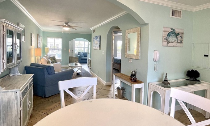 Indian Shores Resort | A Bldg.1st floor.No stairs,Pool,Intracoastal outside your door! Beach easy walk.