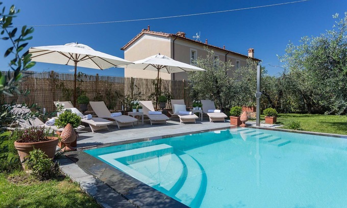 Lucca Villa | A/C Villa with Amazing Views, SPA & Private Pool