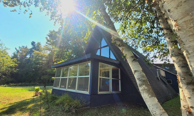 Beaver Island House | A Frame cabin with a short stroll to a gorgeous sandy beach!