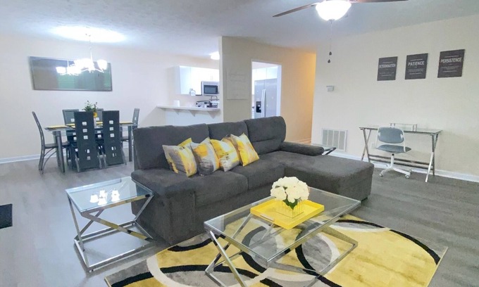 Terry Sanford Condo | A Touch of Sunshine Ideal For Long Term Stays