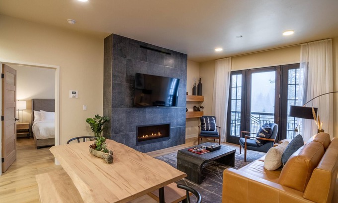 Tamarack Resort Condo | Above It All Village 2 Bedroom Condo - Beautiful|Gas Fireplace|Mountain View|Balcony