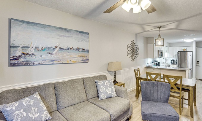 Folly Field Condo | Access to Folly Field Beach & Pools: Coastal Condo