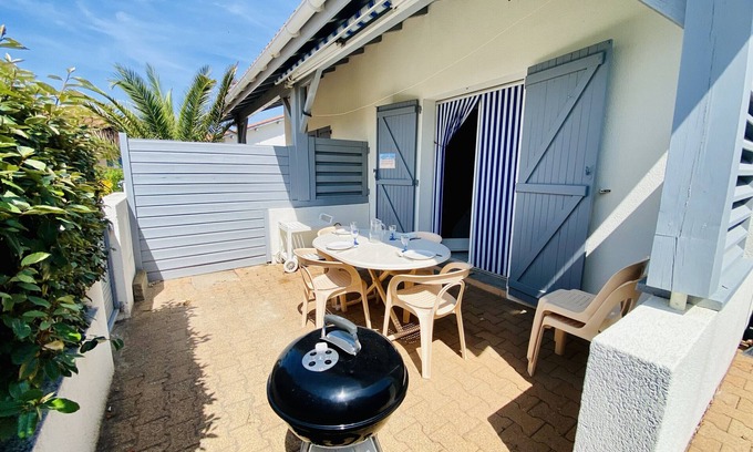 Biscarrosse Plage Apartment | Agréable Pavillon 4-6 personnes avec cour privative (202)