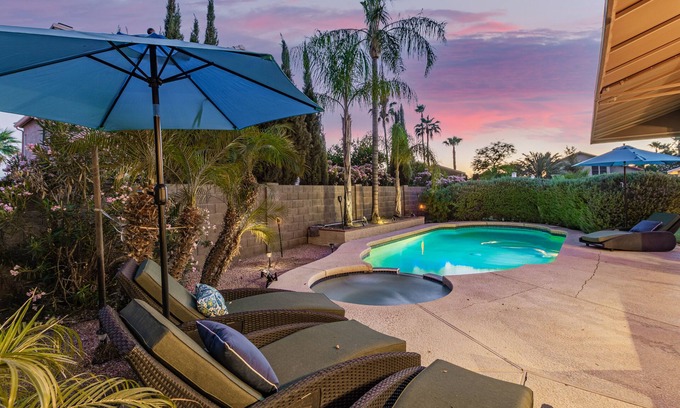 Monarch House | Ahwatukee Family Fun Night Has it All! Hot Pool!