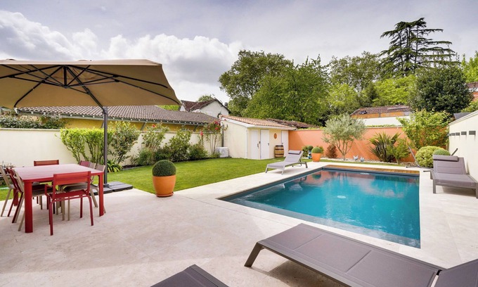 Cauderan House | Air-conditioned family home with swimming pool - Bordeaux Caudéran, 10 min from the center