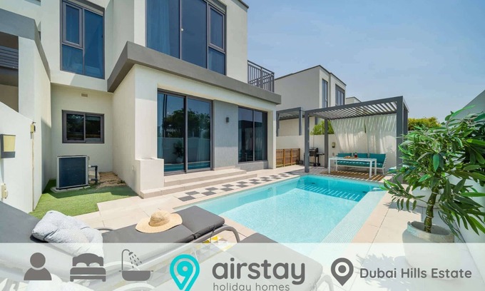Dubai Villa | Airstay | Private Pool | 3BR + Study | Dubai Hills