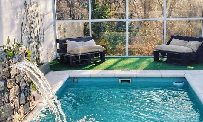 Huerta Grande Cabin | Altos del Pucara Piscina Climatizada vista a las sierras juegos infantiles