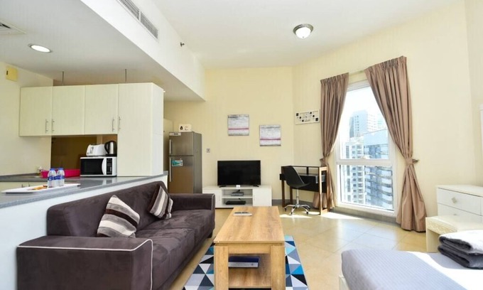 Al Sufouh 2 Apartment | ALY - Bright furnished studio near metro in Tecom