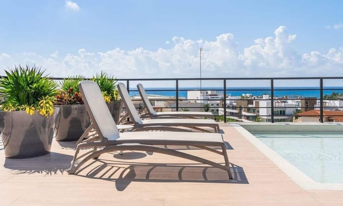 Luis Donaldo Colosio Apartment | Amazing 1BR penthouse with private rooftop pool