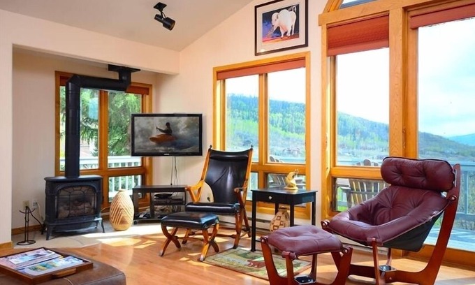 Steamboat Springs House | Amazing 40 Mile View! January and March available ! Hot Tub, 2 Car Heated Garage
