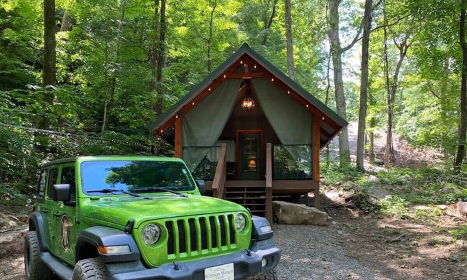 Alix Cabin | Amazing! Glamping Waterfalls Lake Creeks!
