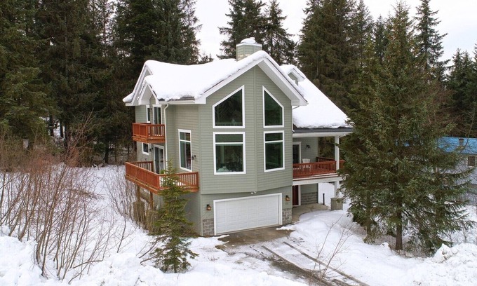 Alyeska House | Amazing location with hot tub and front row views of Mt. Alyeska