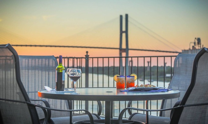 Historic District - North Condo | Amazing Loft with Parking and Deck above River Street by Lucky Savannah