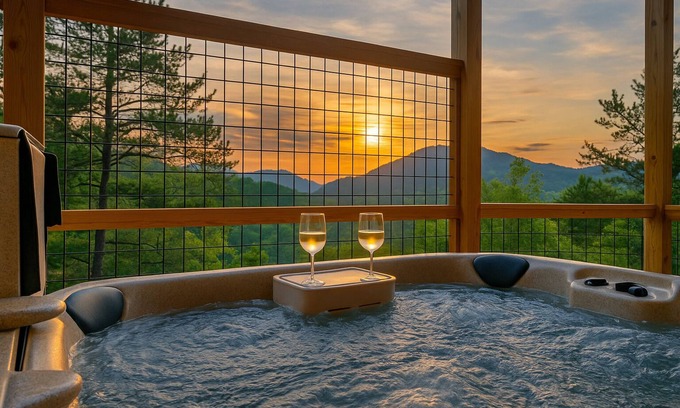 Wears Valley Cabin | Amazing Mountain Views | Modern! | Hot Tub Bliss!