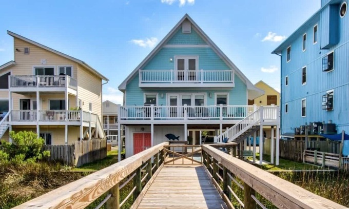 North Carolina Coast House | Anchored Inn- Boat Dock Included!