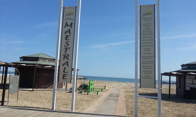 San Giuliano a Mare Apartment | Apartament on the beach for 7 Persons with big balcony "seaview"