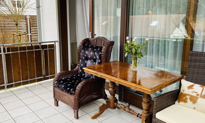 Bad Herrenalb Apartment | Apartment 'Alb Rosa 1' with Balcony and Wi-Fi