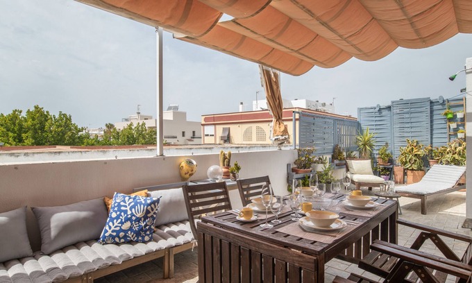 Rota Apartment | Apartment Atico Rota Centro close to the Beach with Wi-Fi, A/C & Terrace