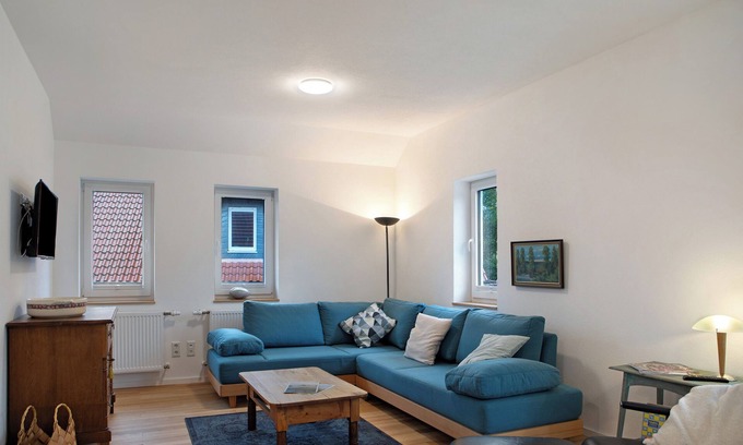 Marjoß Apartment | Apartment 'Eiche Im Sand 68' with Shared Garden, Balcony and Wi-Fi