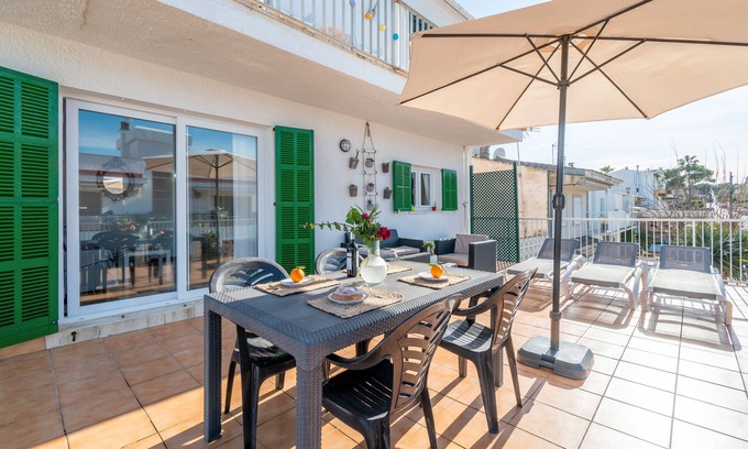 Can Picafort Apartment | Apartment 'Fantastic' with Private Terrace, Wi-Fi and Air Conditioning