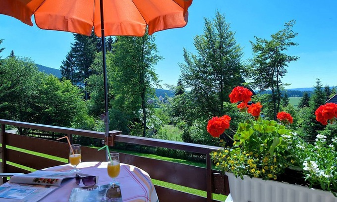 Saig Apartment | Apartment 'Fernblick' with Balcony and Wi-Fi