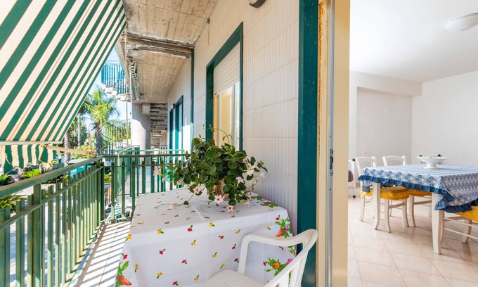 Fondachello Apartment | Apartment 'I Ciottoli Dello Ionio - Apt 15' with sea view, shared terrace and balcony