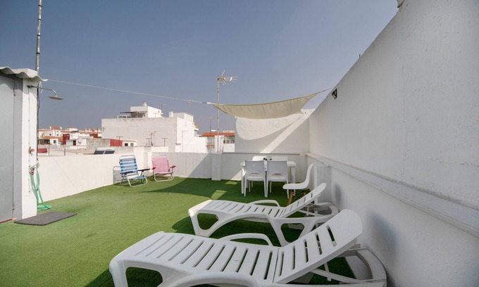 Rota Apartment | Apartment 'La Terraza Del Poeta By Staycare' with Sea View, Wi-Fi and Air Conditioning