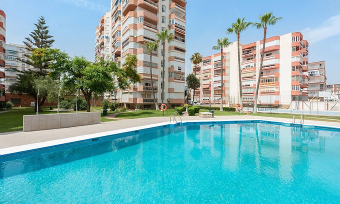Torre del Mar Apartment | Apartment 'Las Gaviotas 141' with Shared Pool, Wi-Fi and Air Conditioning