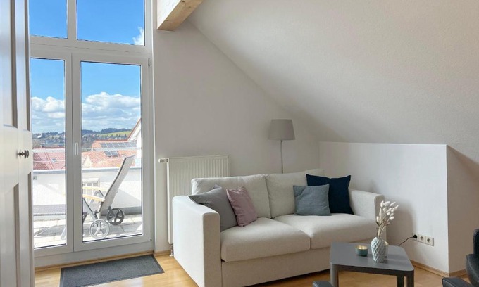 Wangen im Allgaeu House | Apartment mit Dachterrasse & Sauna