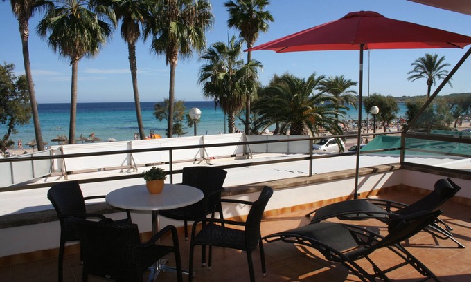 Sant Llorenc des Cardassar Apartment | App Rigo 1-C(1st floor left, 3 bedrooms): Spacious beach apartment, frontal sea view