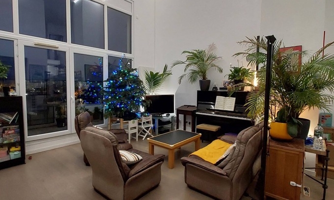 Saint-Ouen Apartment | Appart Neuf Duplex 4p-25 M A Pied DU Village Olympique -3 M DU Metro L13 L14 -