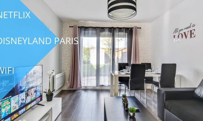 Bailly-Romainvilliers Apartment | APPARTEMENT COSY TOUT CONFORT DISNEYLAND 4 PERS