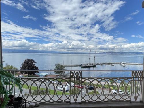 Evian-les-Bains Apartment | Appartement moderne près des thermes avec balcon et animaux admis - FR-1-498-68