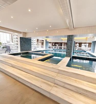 Caicara Apartment | Apto com lazer completo, piscina, ar, mercadinho e pet friendly a 1 min da praia