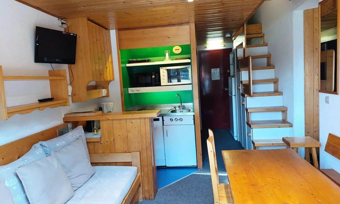 Arc-1800 Apartment | Archeboc Residence - Duplex apartment for 6 people in Arc 1800 near the slopes in the village of Charmettoger