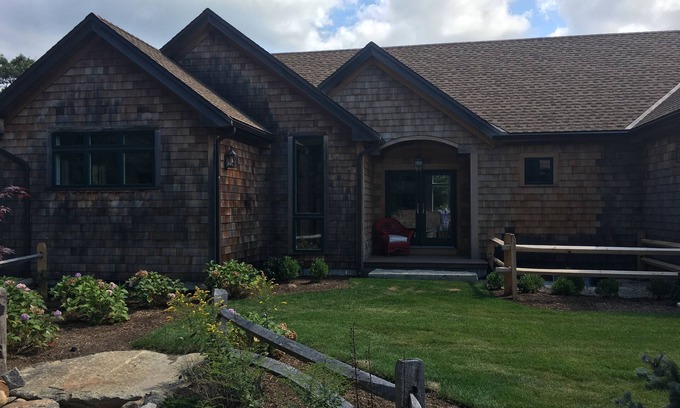 Vineyard Haven House | Art house. Huge yard. Great kitchen great location. Lrg grill and AC in W Tis