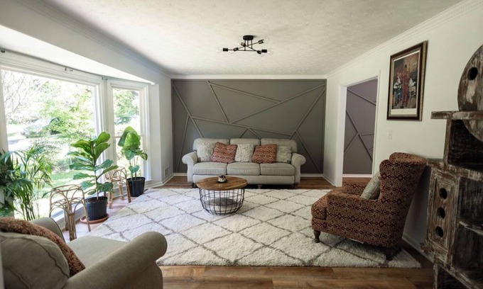 Lithonia House | Artsy and eclectic retreat with private pool and hot tub located near Atlanta