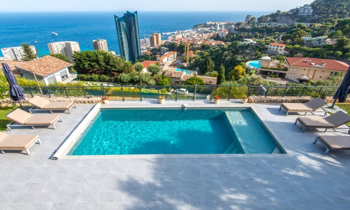 Beausoleil Villa | At the gates of Monaco Magnificent Sea View Villa and Heated Pool