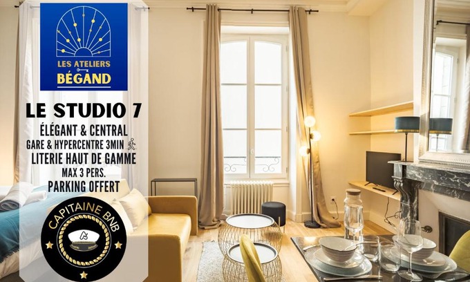 Troyes Apartment | Ateliers Begand Studio 7 - Proximité Gare - Parking offert