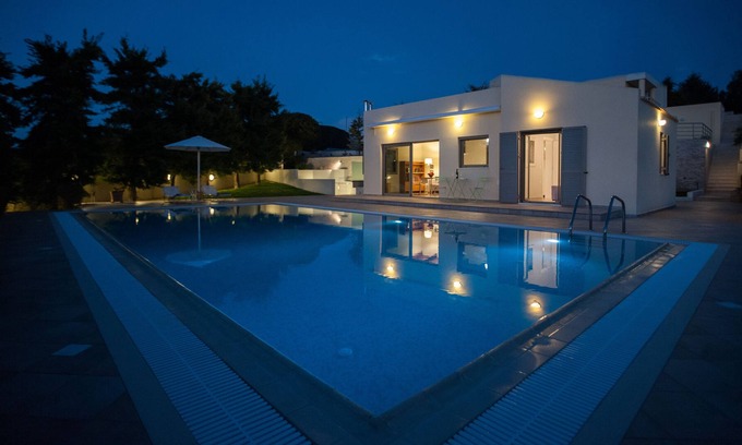 Episkopi Villa | Aurora Elegant Residence with Biological Swimming Pool and Tennis Court