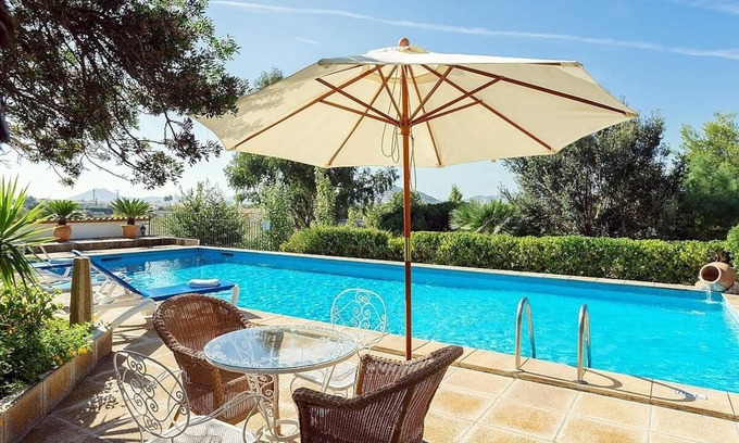 Puerto de Pollensa Villa | Authentic Mallorcan Country House, A/C, Private Pool, Amazing Views 20 mins walk to Port de Pollensa