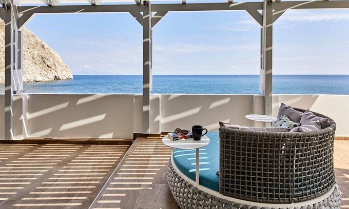 Perissa Villa | Awesome Santorini Villa | Bliss Cove Villa | 2 Bedrooms | Outstanding Sea Views.