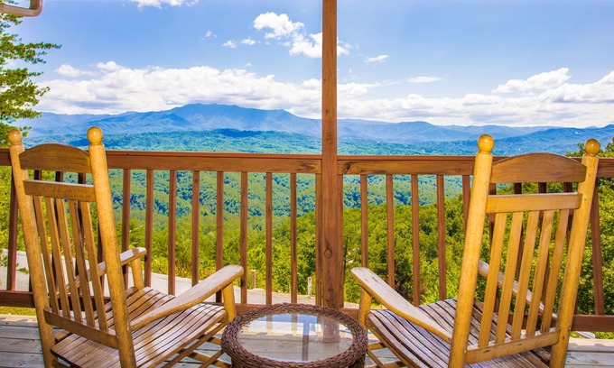 Gatlinburg - Pigeon Forge Cabin | Awesome View: Mtn Views! S/Secluded, Hot Tub, WiFi, Yard, near Attractions!