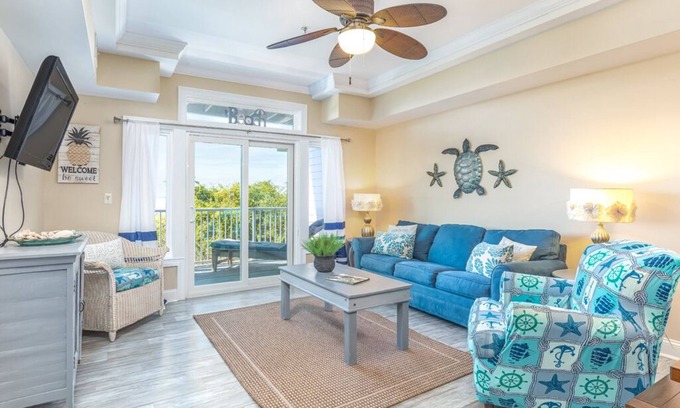 Tybee Island Condo | Bay View Villas 107 | Waterfront, Community Pool